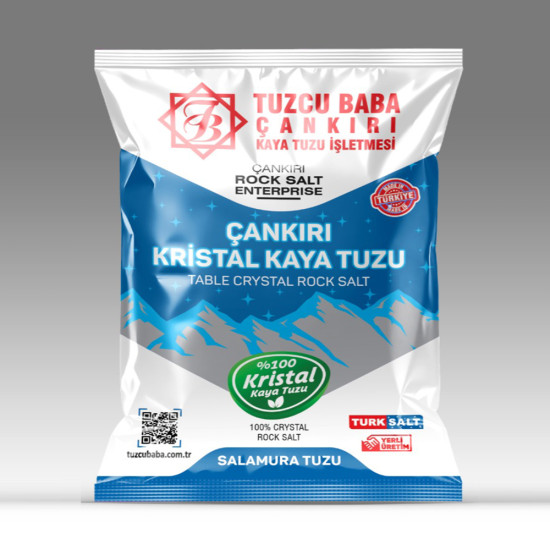 3kg GRANÜL Çankırı Kristal Kaya Tuzu 84 Mineralli sole