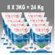 24kg GRANÜL Çankırı Kristal Kaya Tuzu 84 Mineralli sole