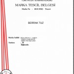 Berrak Tuz Marka Tescil Belgemiz